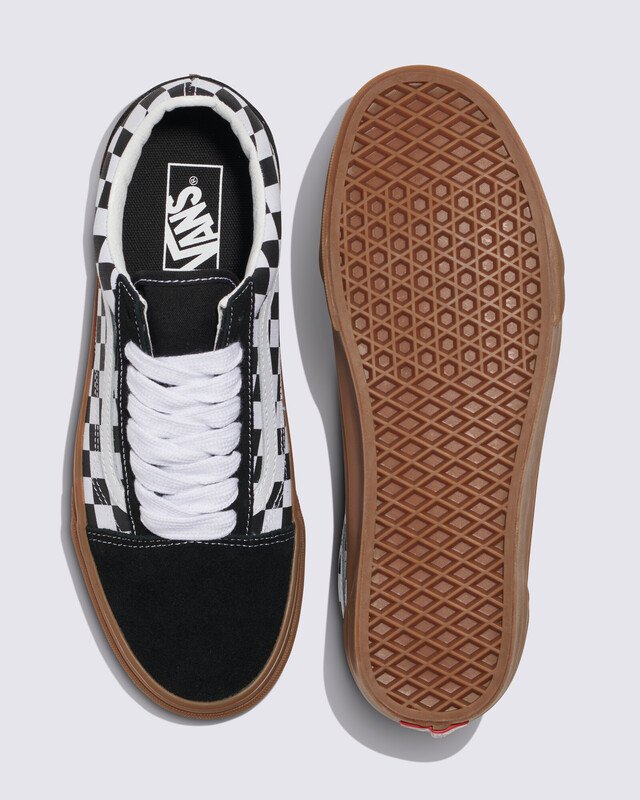 Tênis Old Skool Fat Lace Checker Black