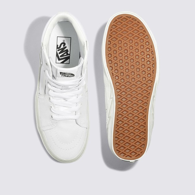 T nis Sk8 Hi Bolt Mesh Mesh White Vans