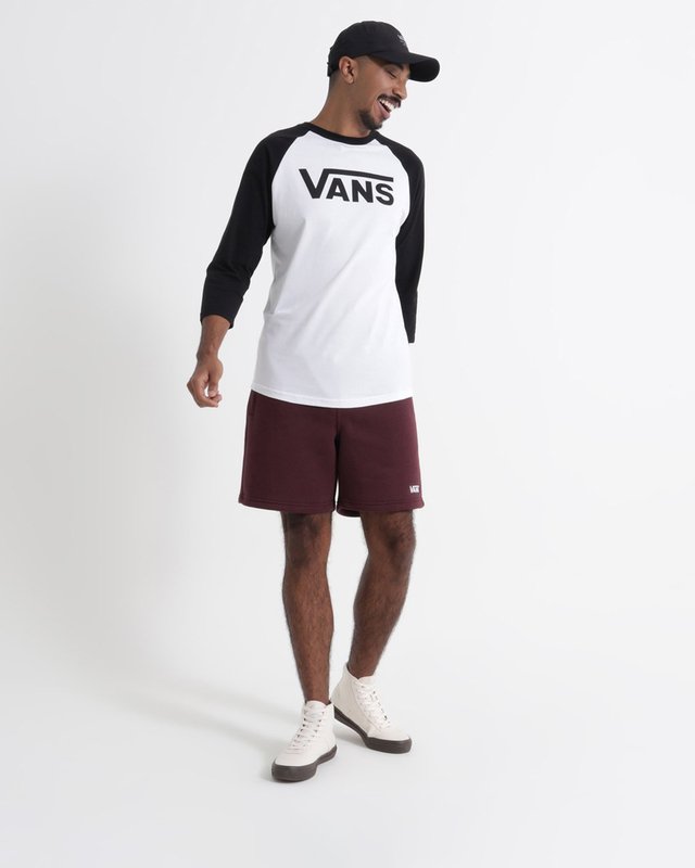 Camiseta Vans Classic Raglan White Black
