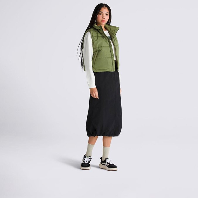 Saia Riley Parachute Cargo Skirt Upland Black