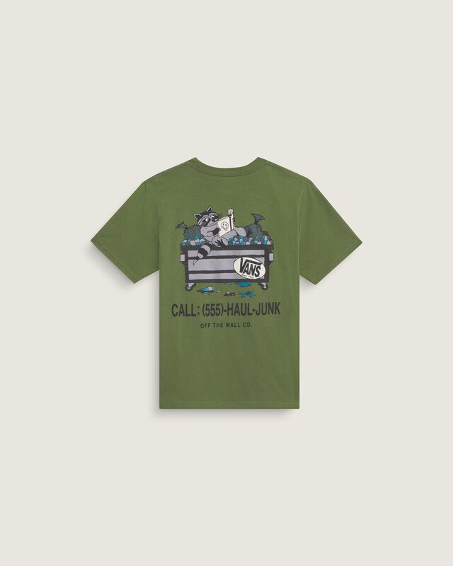 Camiseta Manga Curta Dumpster Raccoon Green Balsam Infantil
