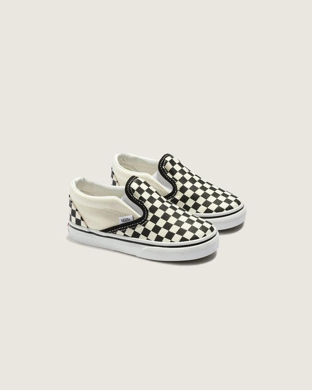 Tênis Slip-On Infantil Checkerboard Black White
