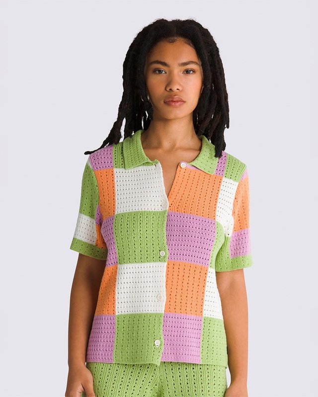 Casaco Morrison Checker Sweater S. Hero Sport Low Leaf Green