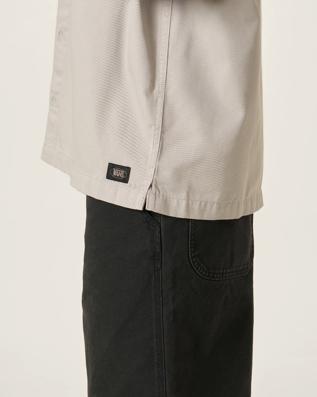 Camisa Manga Curta Larkspur Solid Drizzle