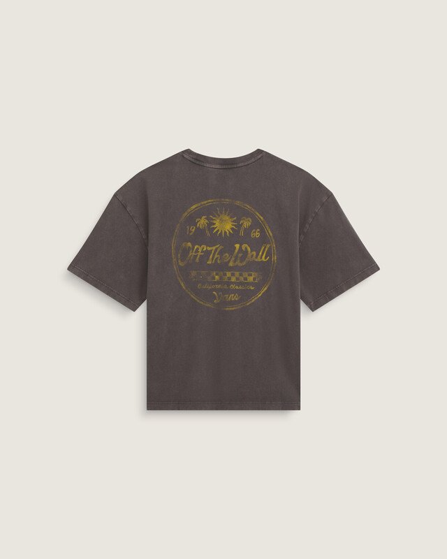 Camiseta Manga Curta Faded Palms Faded Black