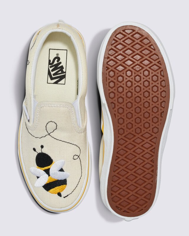 Tênis Slip-On Infantil Kids Bee Black Yellow | Vans