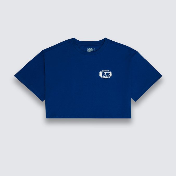 Camiseta 1St Class Relax Crop Ss True Blue