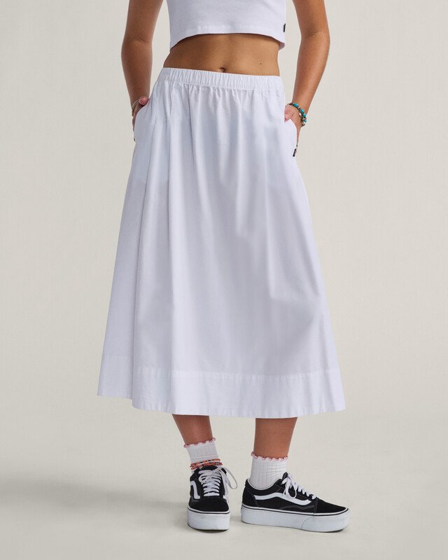 Saia Francesca Full Skirt White