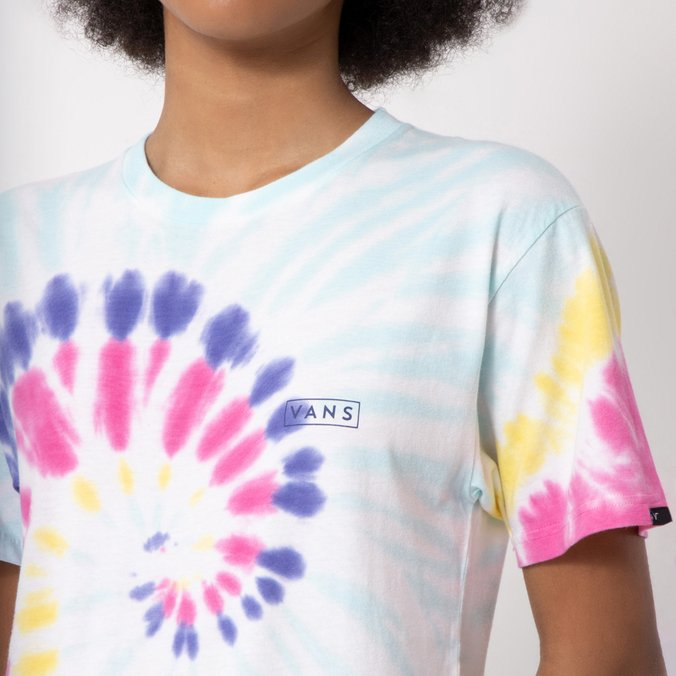 Camiseta Drop V Spiral Tie Dye Rainbow Spectrum
