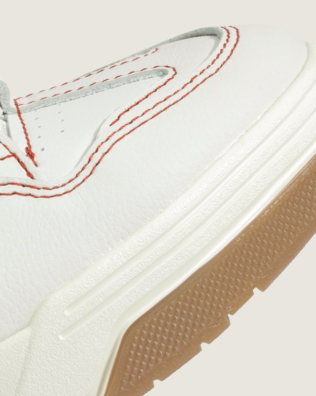 Tênis Upland Contrast Stitch White Red