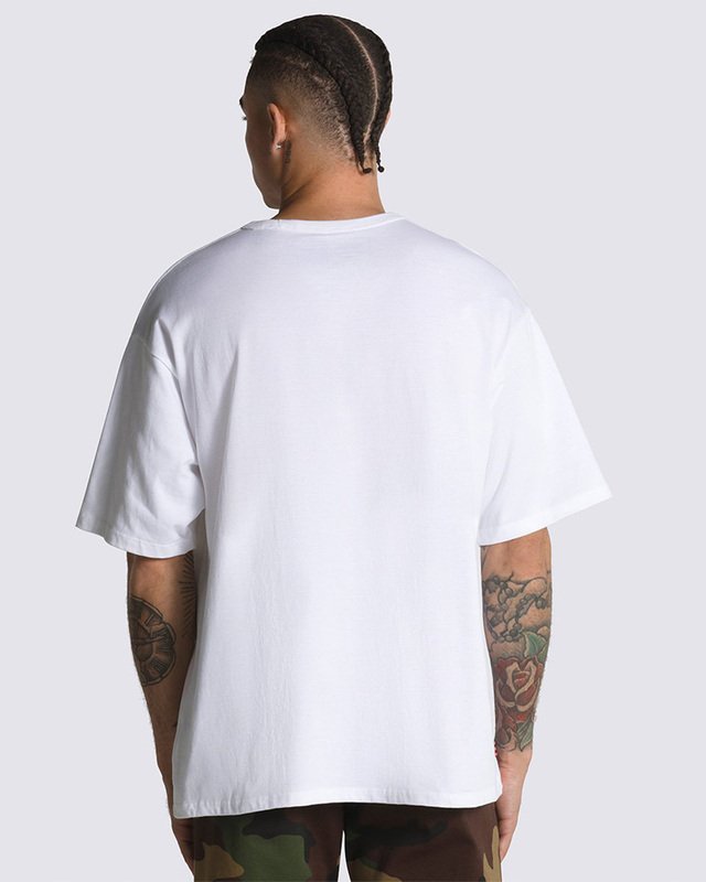 Camiseta Off The Wall Gradient Logo Loose Ss Sk8 Weareaway White