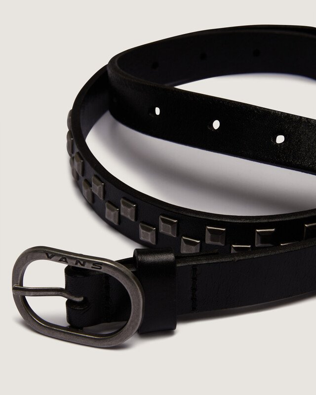 Cinto Check Leather Belt Black