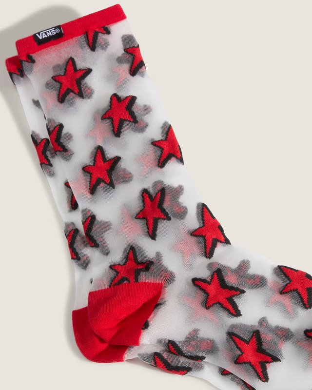 Meia Hazy Sheer  Racing Red