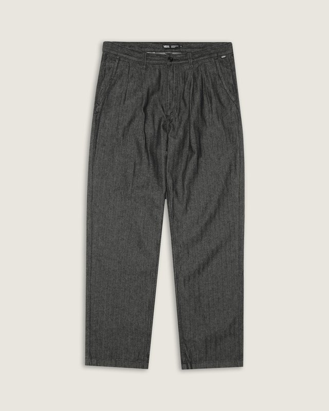 Calça Authentic Chino Loose Herringbone Black Rinse
