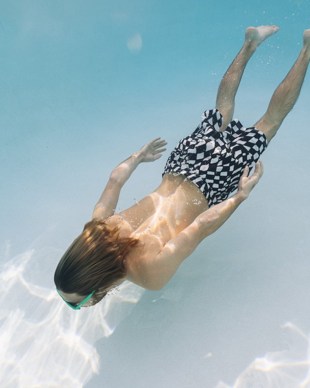 Boardshort Elastic Primary Ii Black White