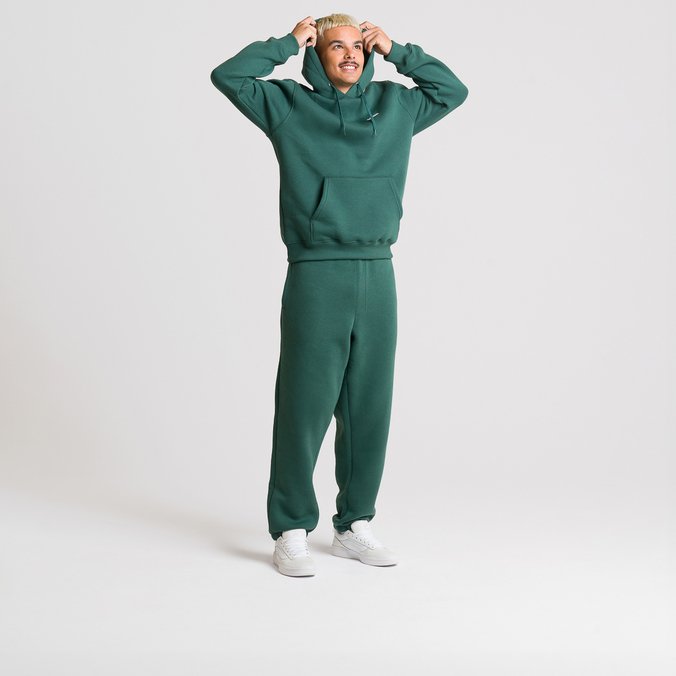 Moletom Core Basic Po Fleece Bistro Green White