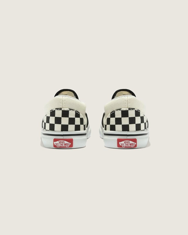 Tênis Slip-On Infantil Checkerboard Black White