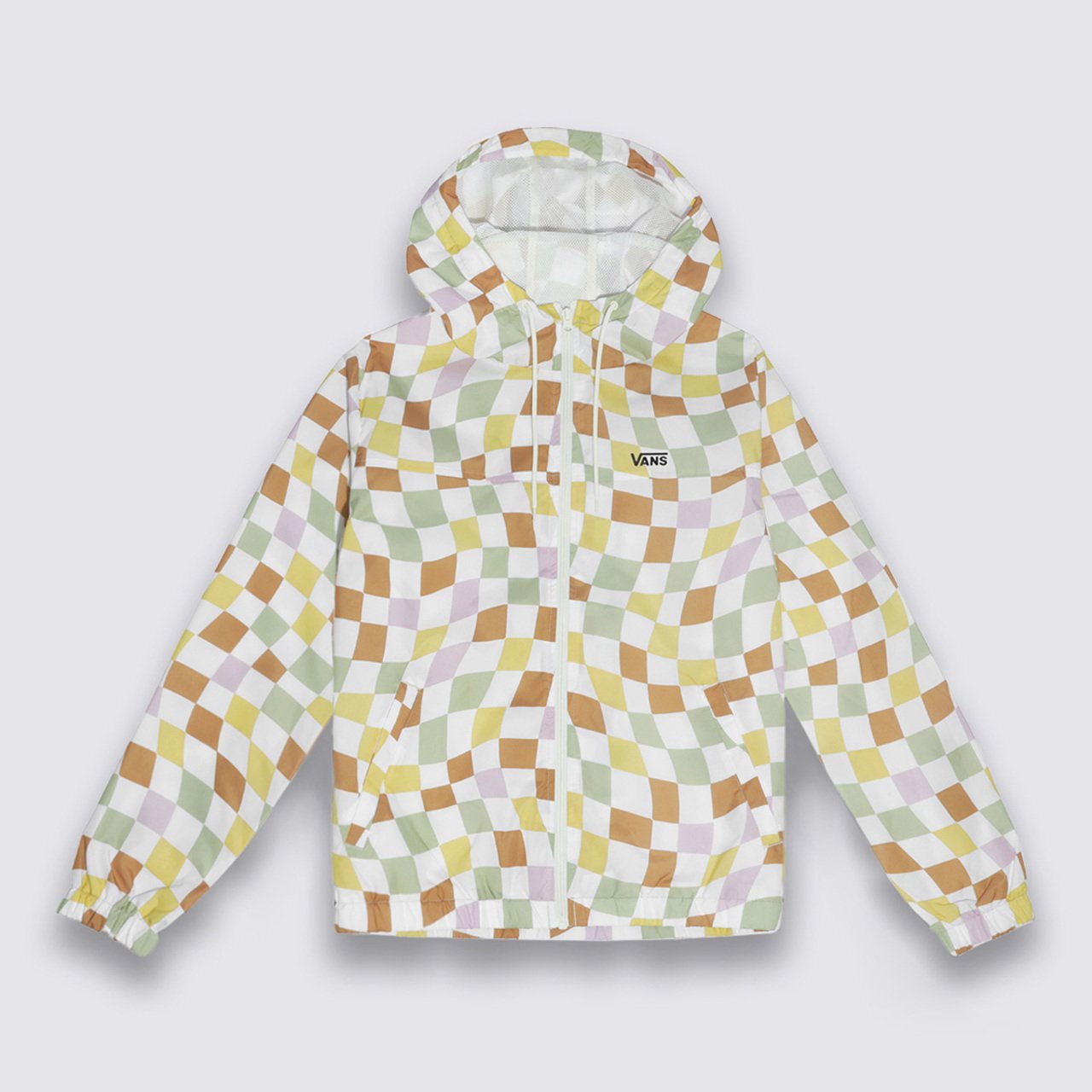 Jaqueta Kastle Checkerboard Print Wavy Checkerboard Ochre Vans