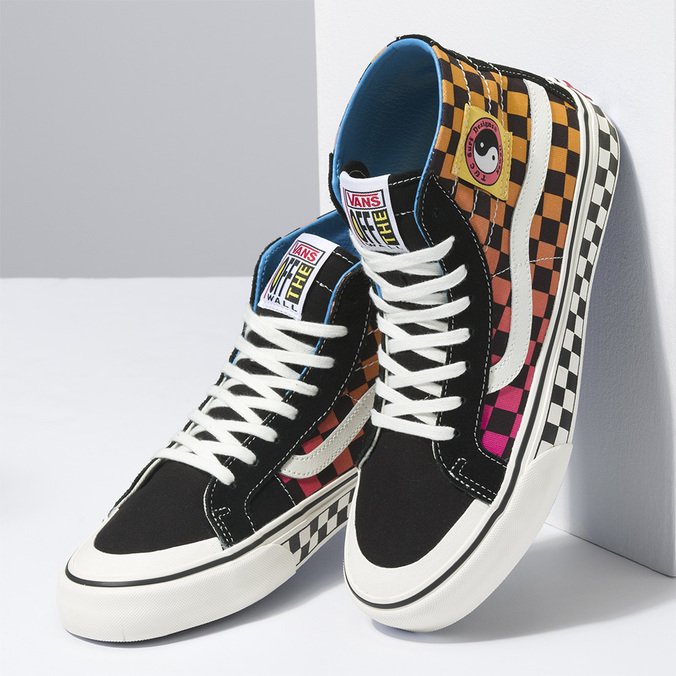 Tênis Sk8-Hi 138 Decon Sf Vans X T&C Checkerboard Marshmallow