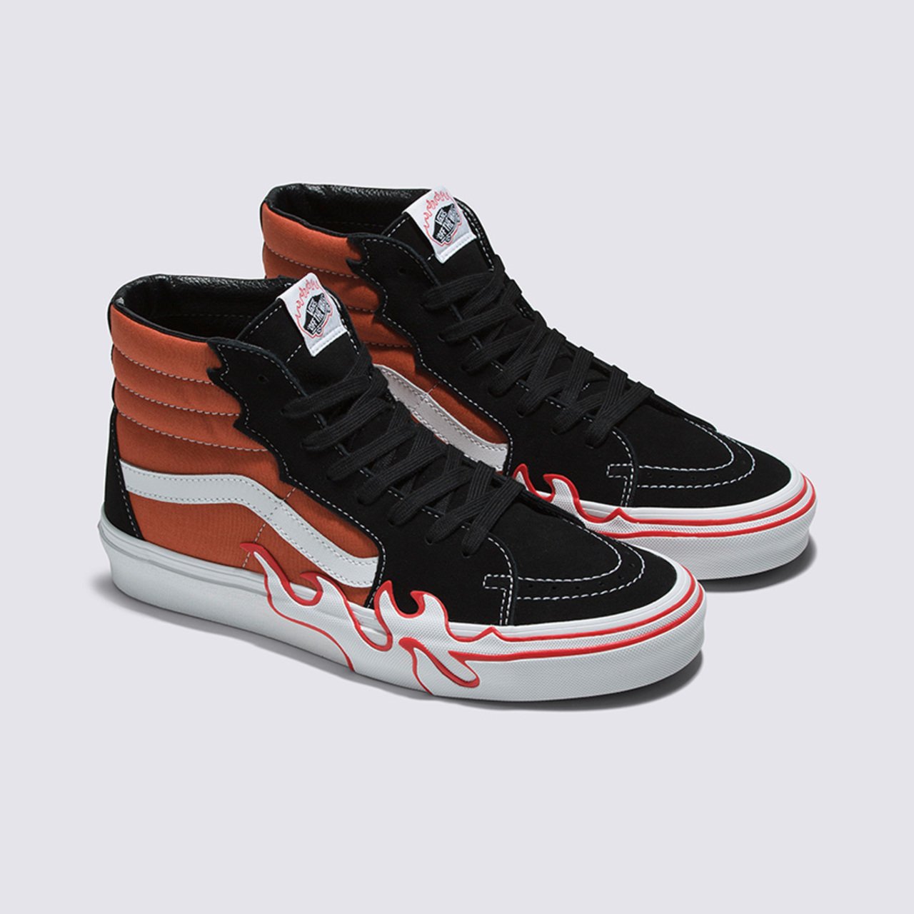 Vans flame clearance cano alto