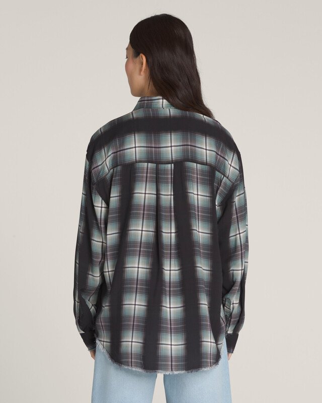 Camisa Gillian Plaid Button Down Ls Black