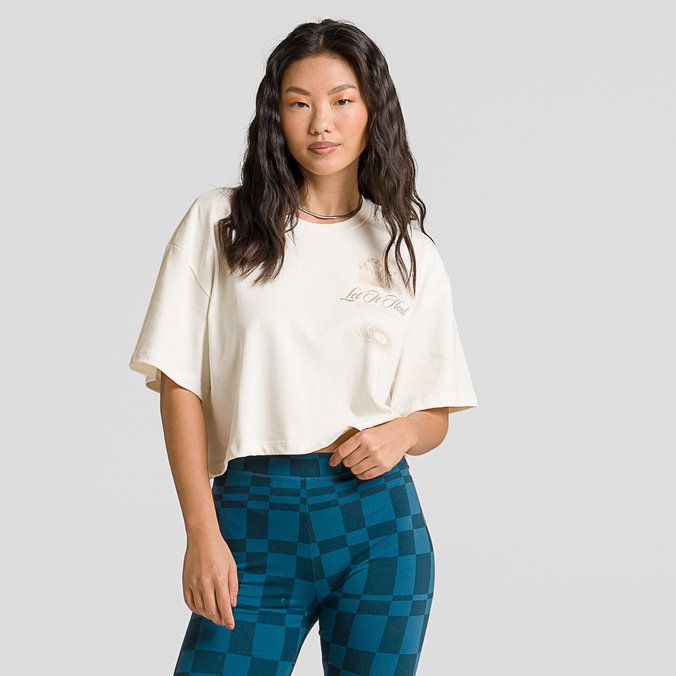 Camiseta Healing SS Relax Crop Marshmallow