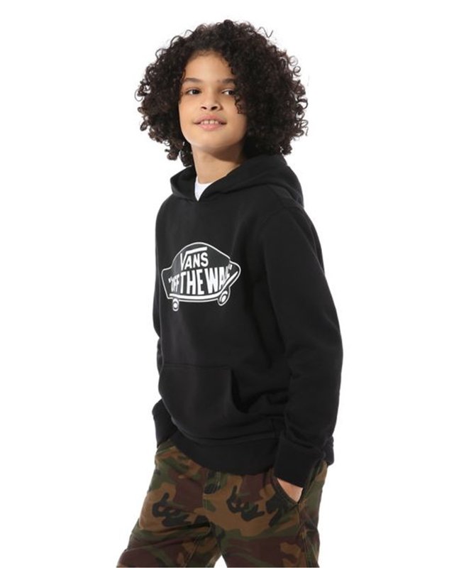 Moletom Otw Pullover Fleece Infantil Black White Outline