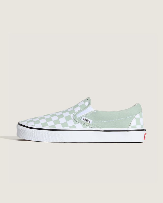 Tênis Slip-On Checkerboard Gray Olive