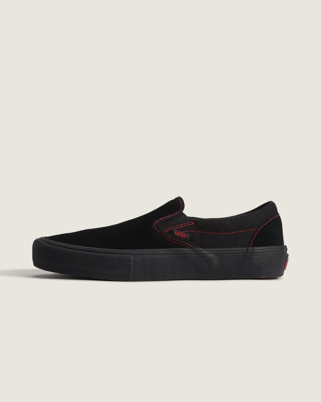 Tênis Slip-On Black Black Red | Vans
