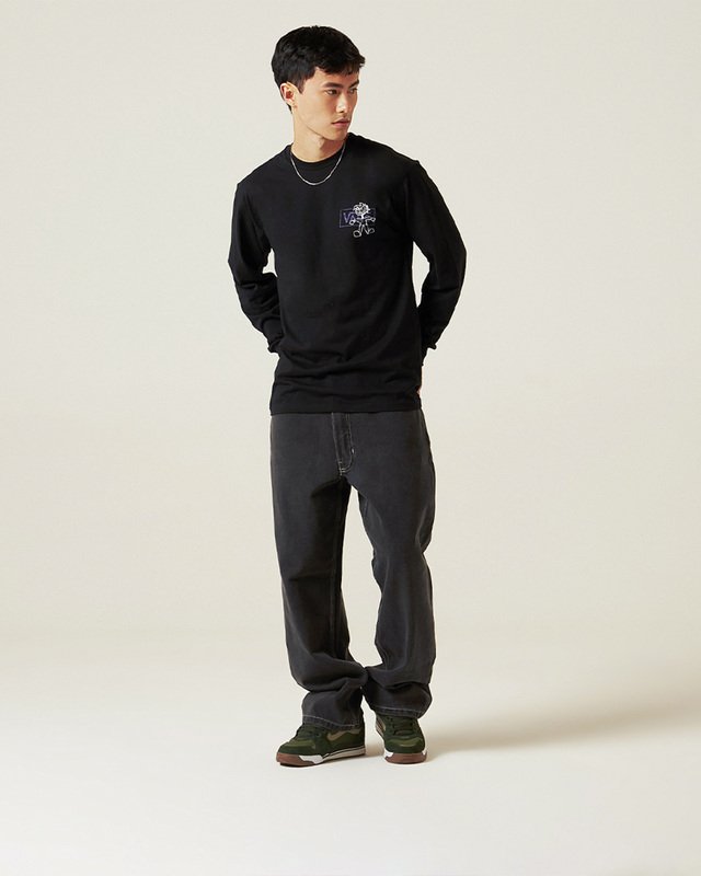 Camiseta Try Hard Ls Black