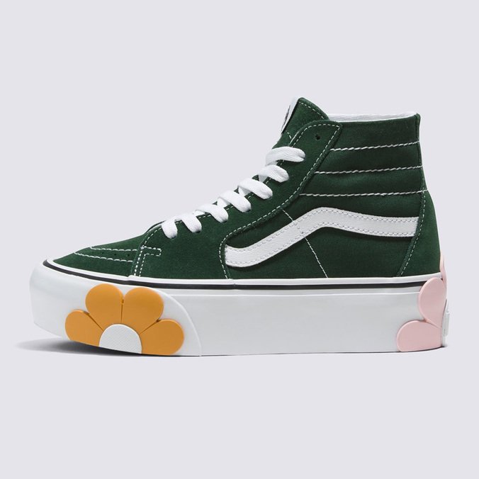 Tênis Sk8-Hi Tapered Stackform Oversized Floral Green Multi