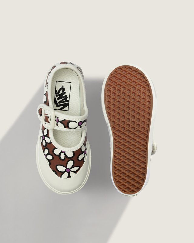 Tênis Mary Jane Painted Floral Rust Infantil