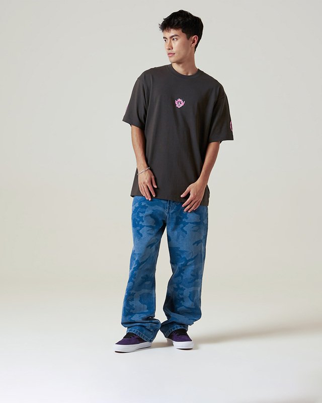 Camiseta Ss Skate Mike G Goblins Tee Faded Black