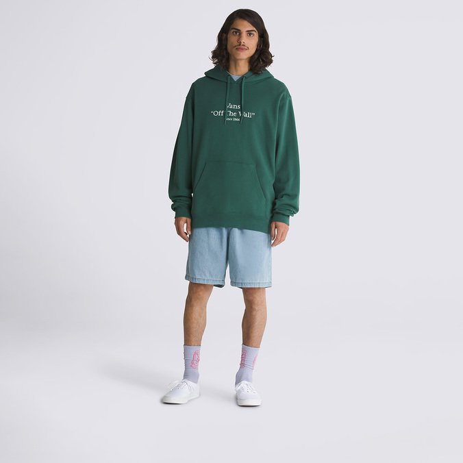 Moletom Quoted Loose Po Bistro Green White