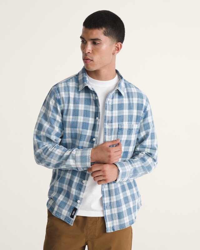 Camisa Manga Longa Lawson Vintage Indigo Bleach Indigo