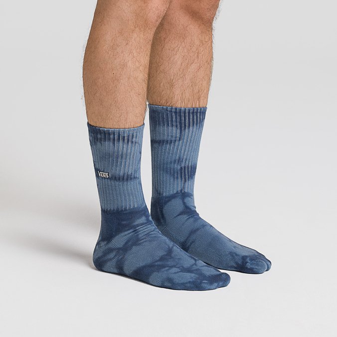 Meia Seasonal Tie Dye Crew Ii Copen Blue