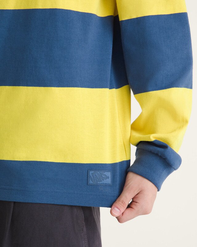 Camiseta Manga Longa Rugby Stripe Knit Dusty Gold