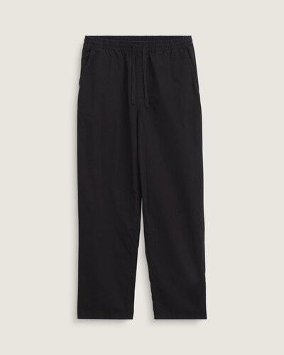 A Calça Range Baggy Tapered Elastic Waist Zahba Mid Domond Black oferece o estilo, o conforto, a mobilidade e a comodidade ao andar de skate que você precisa para completar o seu visual a todo momento. Esta peça fácil de vestir possui cintura elástica para uso durante o dia todo, todos os dias, além de caimento solto no do quadril e na coxa, finalizada em um corte afunilado. Ela também apresenta bordado "Drop-V" na costura lateral e nos bolsos, passador para chave no cós traseiro direito e uma etiqueta com o logotipo Vans costurada na barra da calça que aparece quando dobrada. A equipe da Vans traçou metas ambiciosas de sustentabilidade. Grandes ou pequenos, todos os esforços se somam a mudanças positivas. Para poder estampar o logotipo VR3 Checkerboard Globe, pelo menos 30% do produto deve ser feito de materiais reciclados ou por uma combinação de materiais reciclados, renováveis e/ou regenerativos. Para saber mais sobre a Vans e sua jornada rumo ao uso de materiais sustentáveis, visite o site vans.com.br/sustentabilidade.