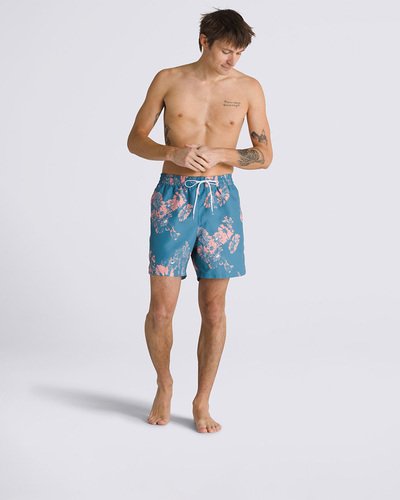 水着・ラッシュガード 32 VANS Pilgrim Surf+Supply Board Short Boardshort Primary Print Elastic Warm Weather Bluestone | Vans