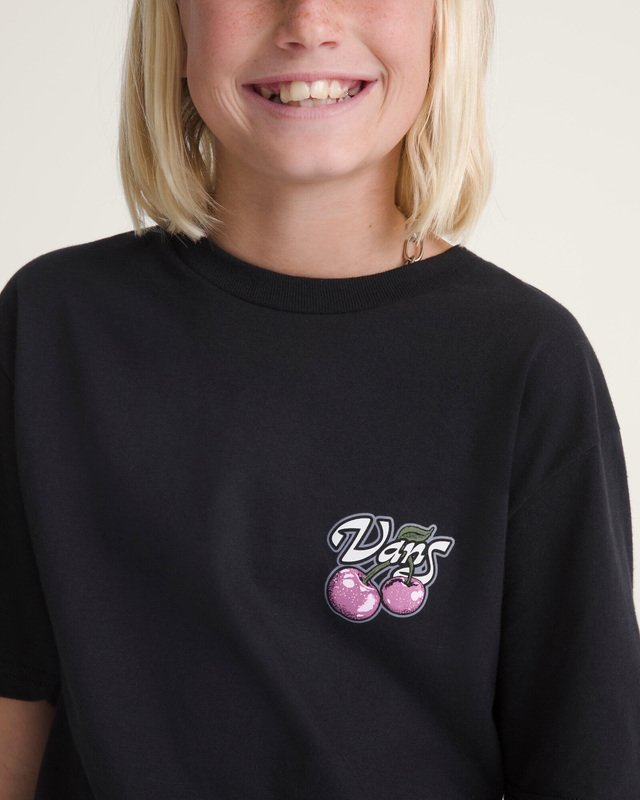 Camisa Manga Curta Cherry Shack Black Infanti