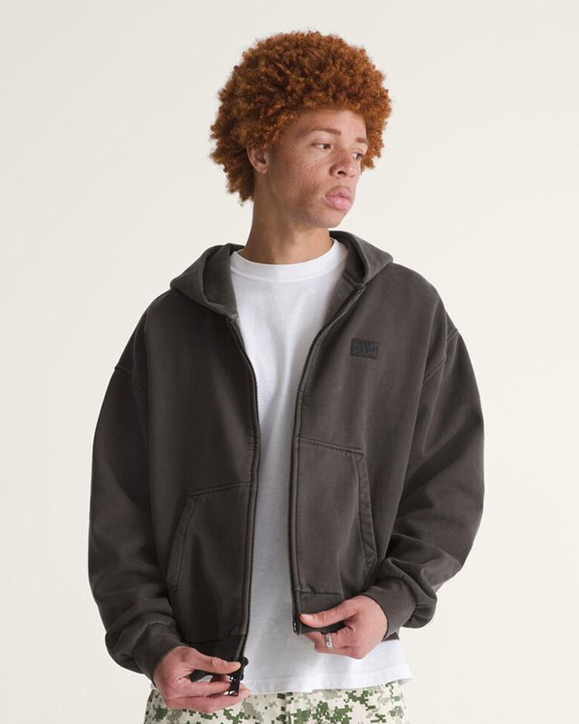 Moletom Premium Full Zip Faded Black