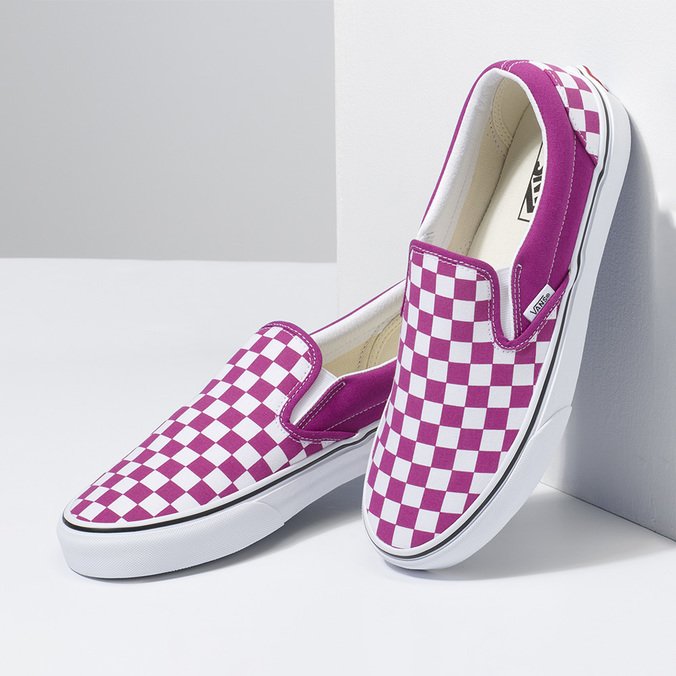Tênis Slip-On Fuchsia Red True White