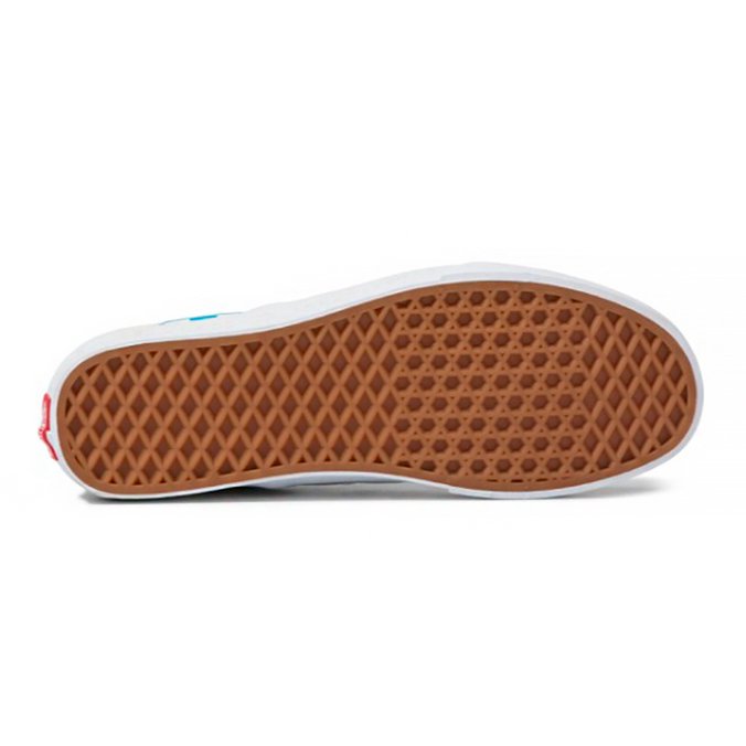 Tênis Slip-On Vans X Moca Logo Cyan