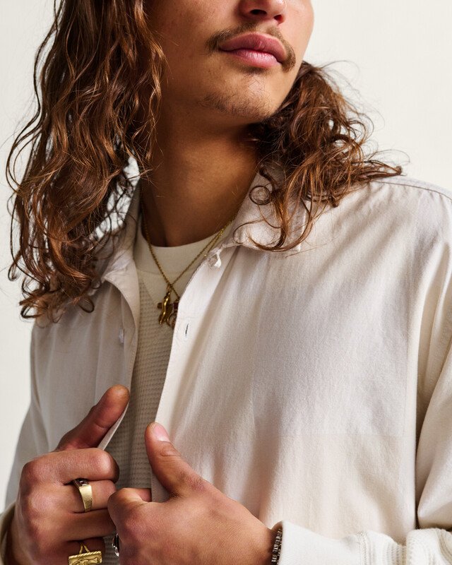 Camisa Kessler Checkerboard Ss Woven Lx White Marshmallow