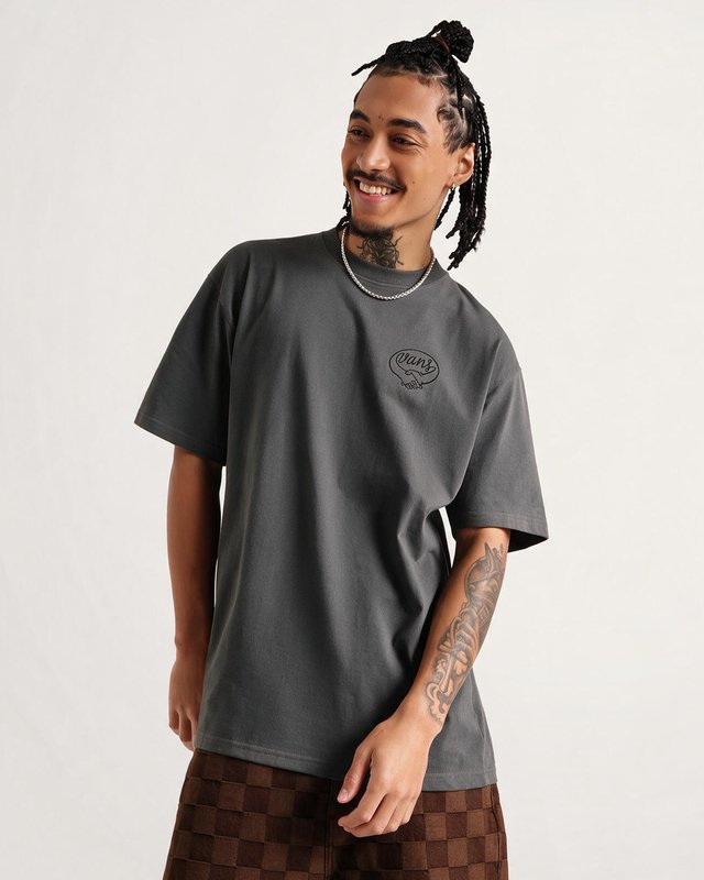 Camiseta Manga Curta Skate Br Loose Pewter