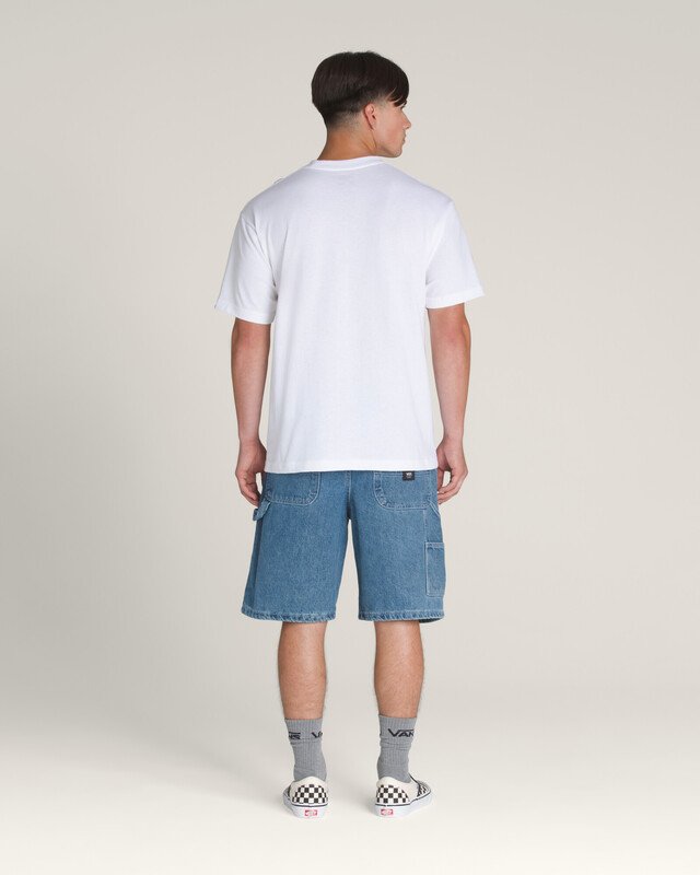 Bermuda Drill Chore Loose Denim Upland Stone Wash Blue
