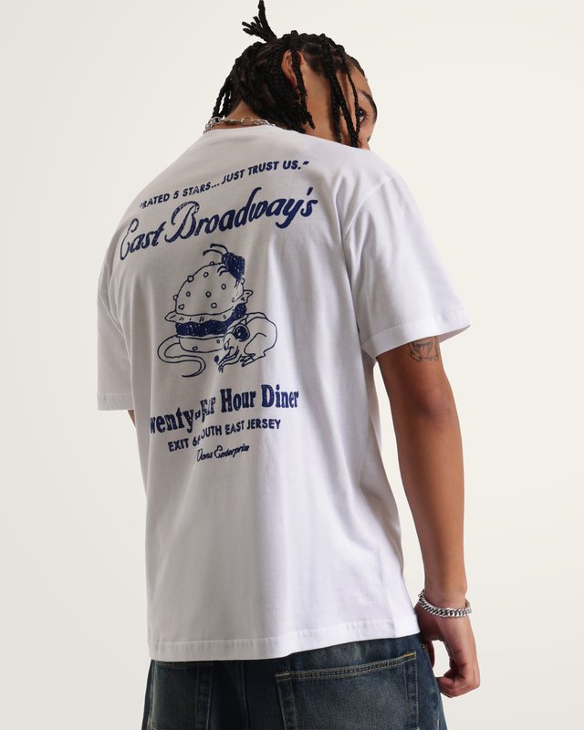 Camiseta Manga Curta Brodway Dinner White