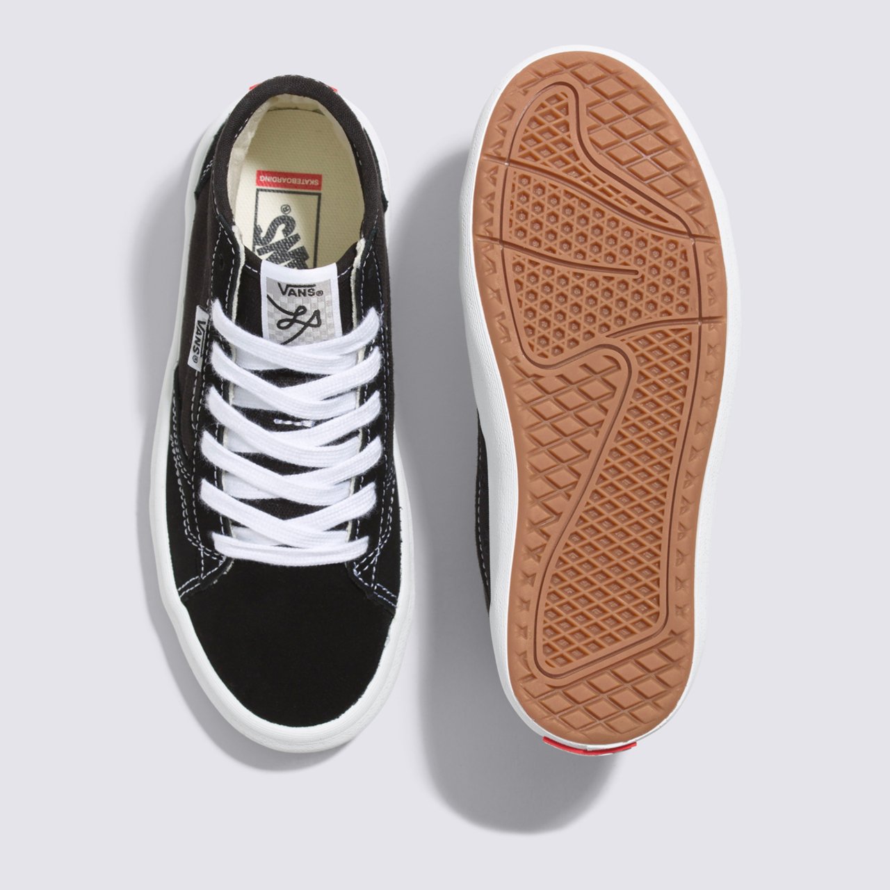Vans cut and paste slip on black clearance