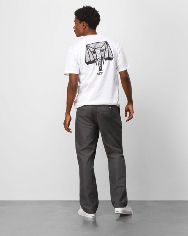 CALÇA AUTHENTIC CHINO GLIDE RELAXTAPER VANS X COURAGE ADAMS ASPHALT