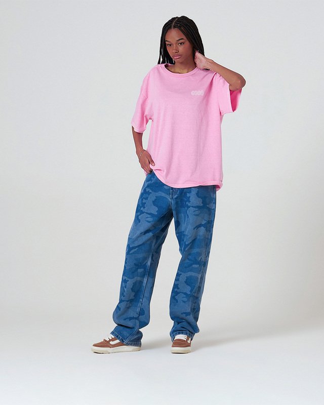 Camiseta Ss Earthbound Outsized Pink Dawn